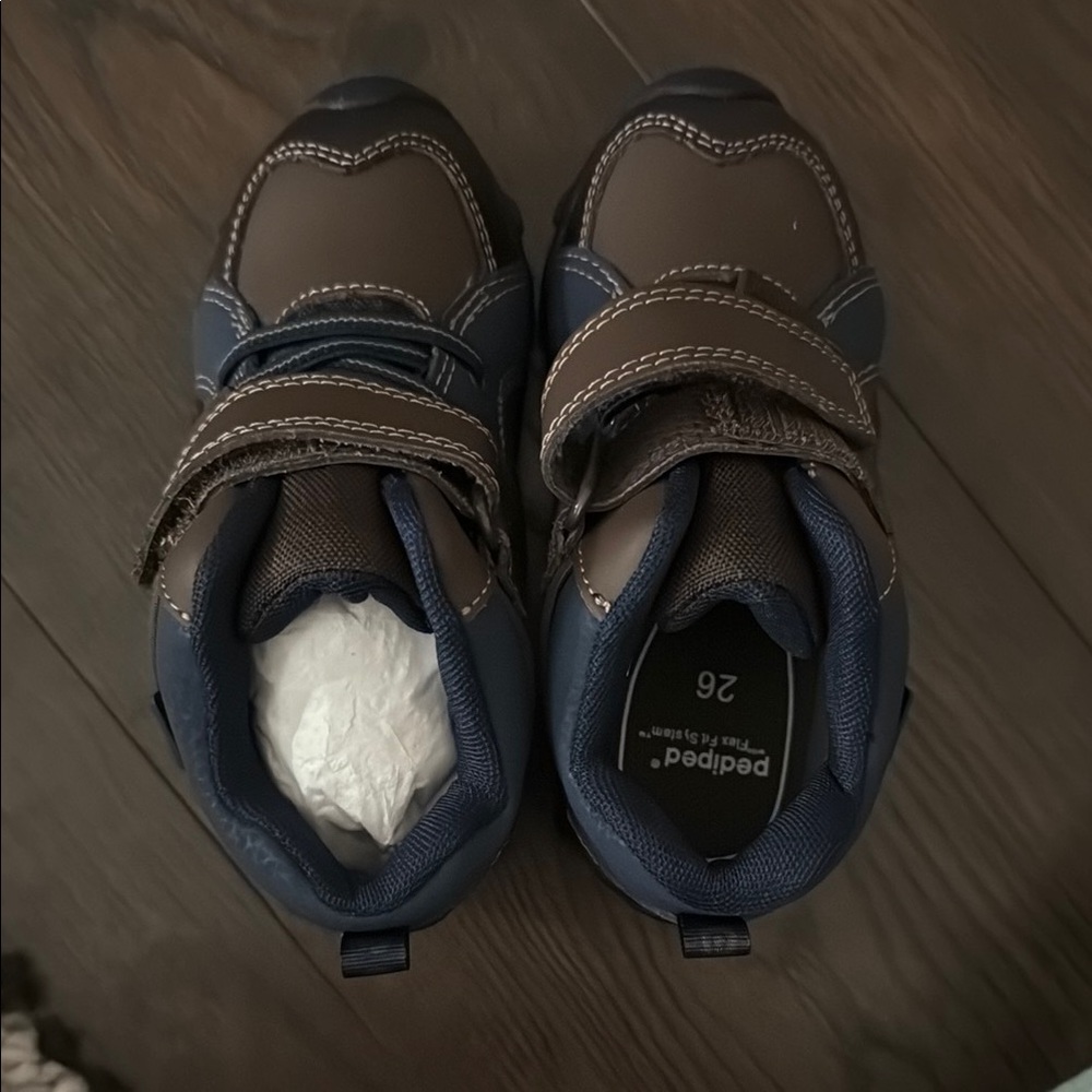 Pediped Brown and Blue Kids Shoes
